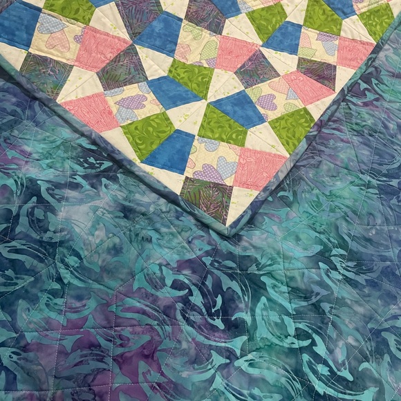 Other - Baby quilt hand made and never used.  Beautiful and would be special for baby